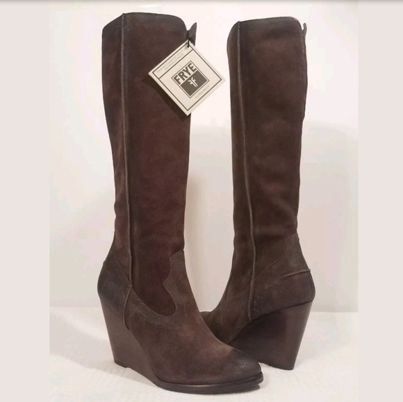 frye cece wedge boots